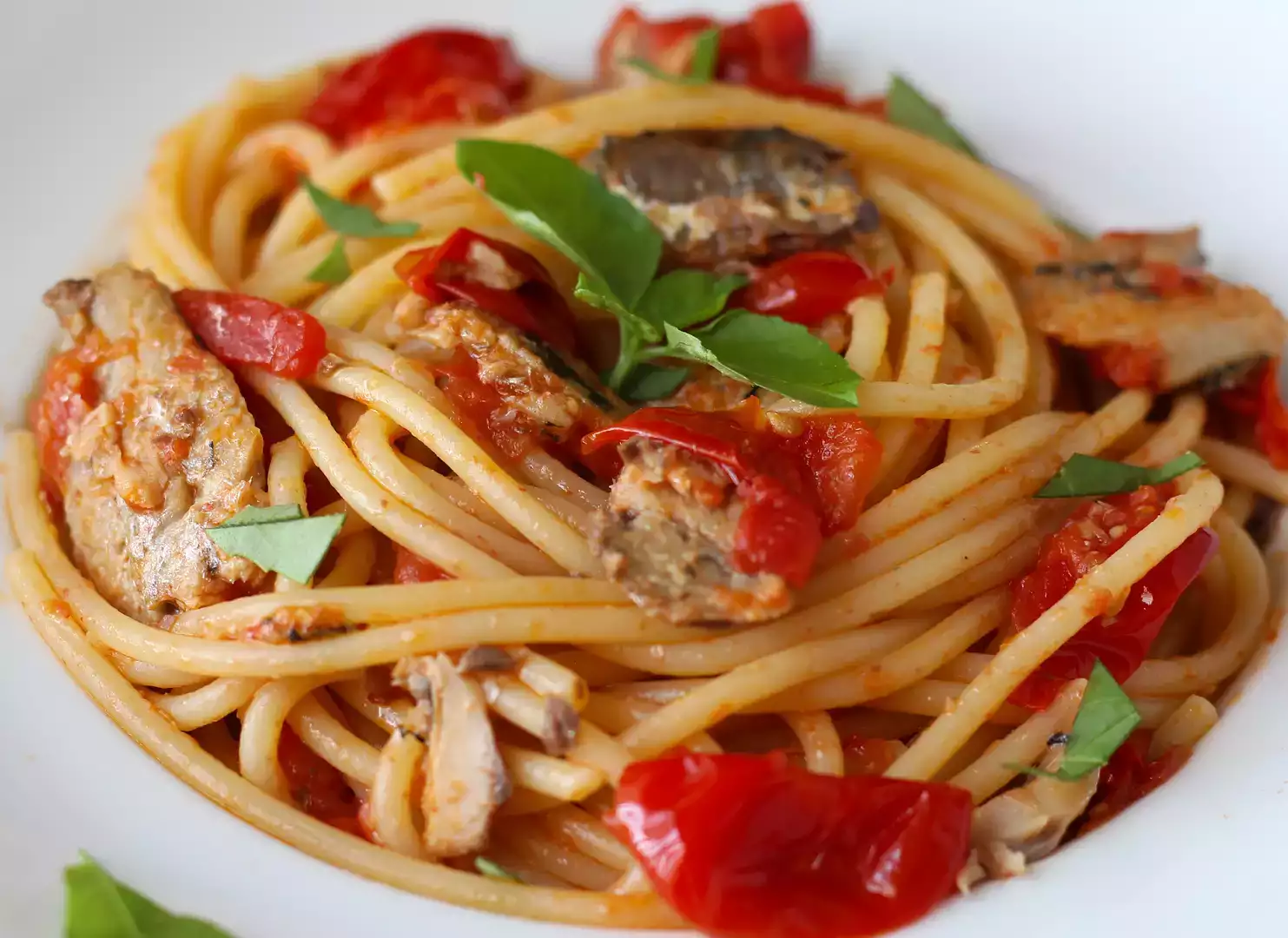 Spaghetti con sardine e pomodorini: la ricetta facile ed economica!