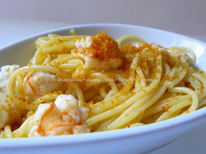 Spaghetti con scampi e bottarga - foto 3
