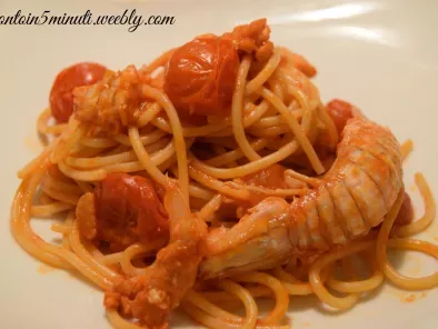 Spaghetti con Sugo di Canocchie