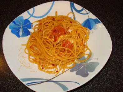 Spaghetti pachino, 'nduja e scamorza