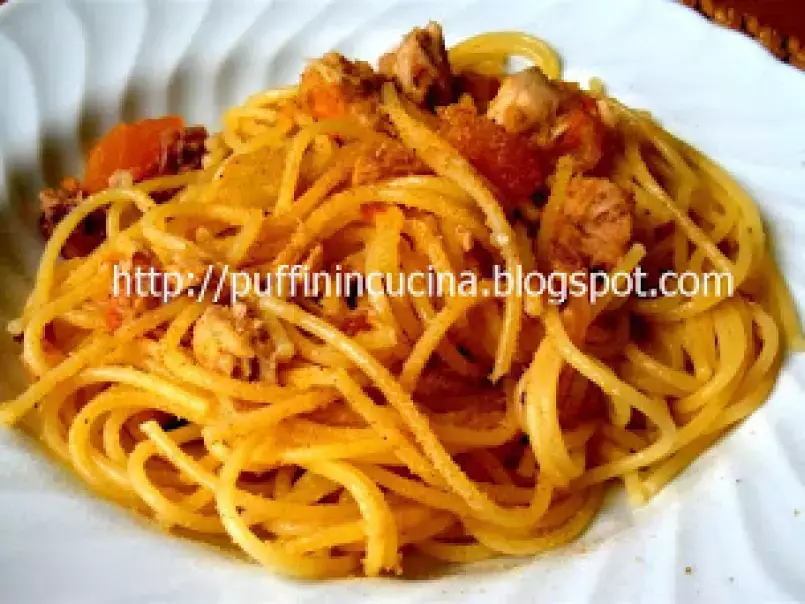 Spaghetti tonno e sgombro....da cotto e pubblicato..., foto 1