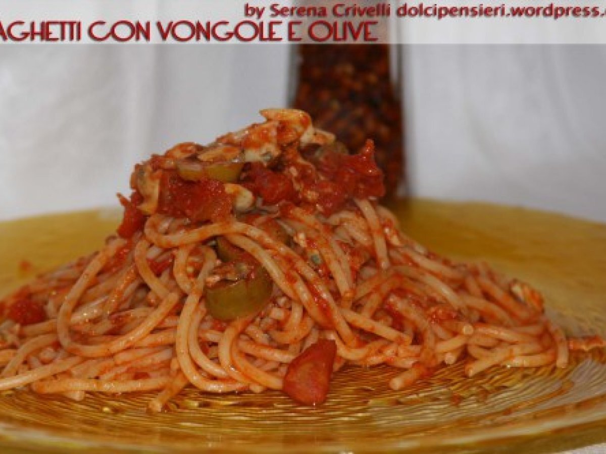 Spaghetti vongole e olive - foto 2