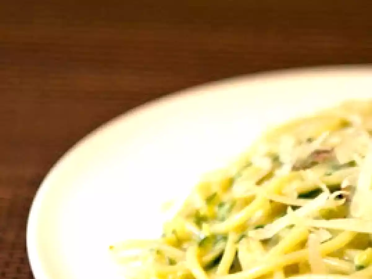 SPAGHETTI ZUCCHINE E SPECK
