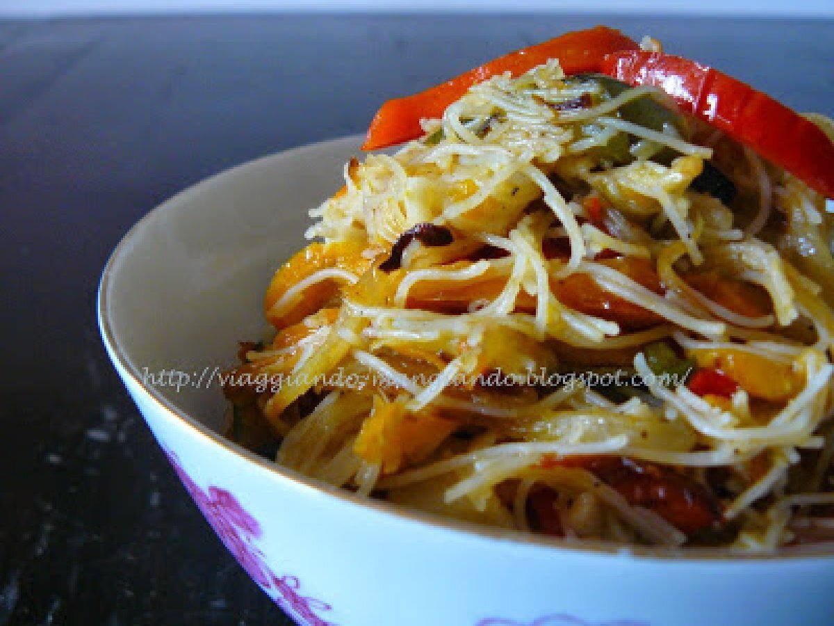 SPAGHETTINI DI RISO CON VERDURE PICCANTI, foto 4