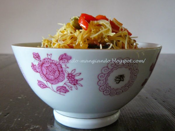 SPAGHETTINI DI RISO CON VERDURE PICCANTI, foto 2