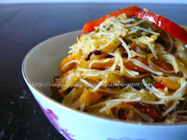 SPAGHETTINI DI RISO CON VERDURE PICCANTI, foto 4