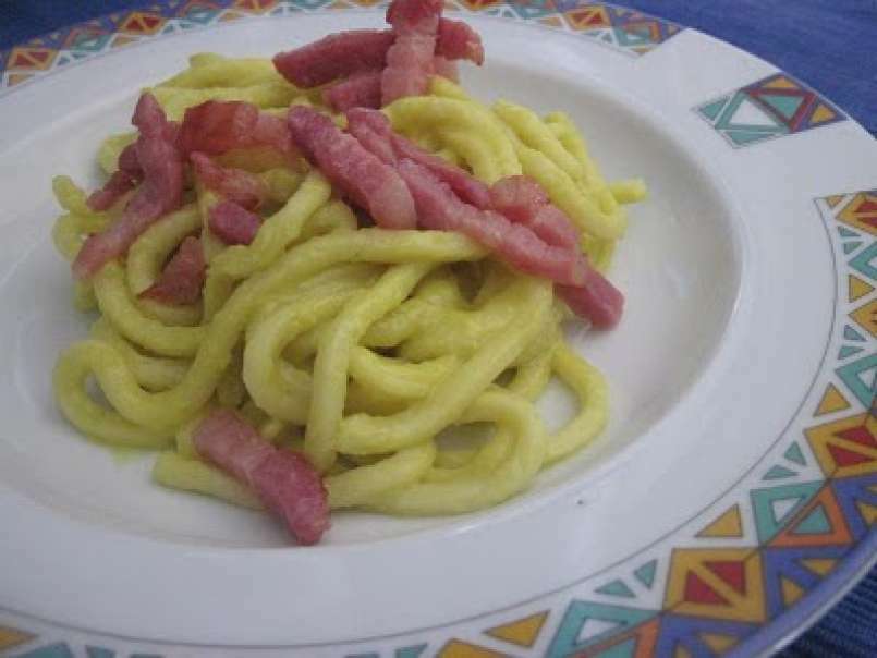 Spaghettoni con crema di zucchine, foto 2