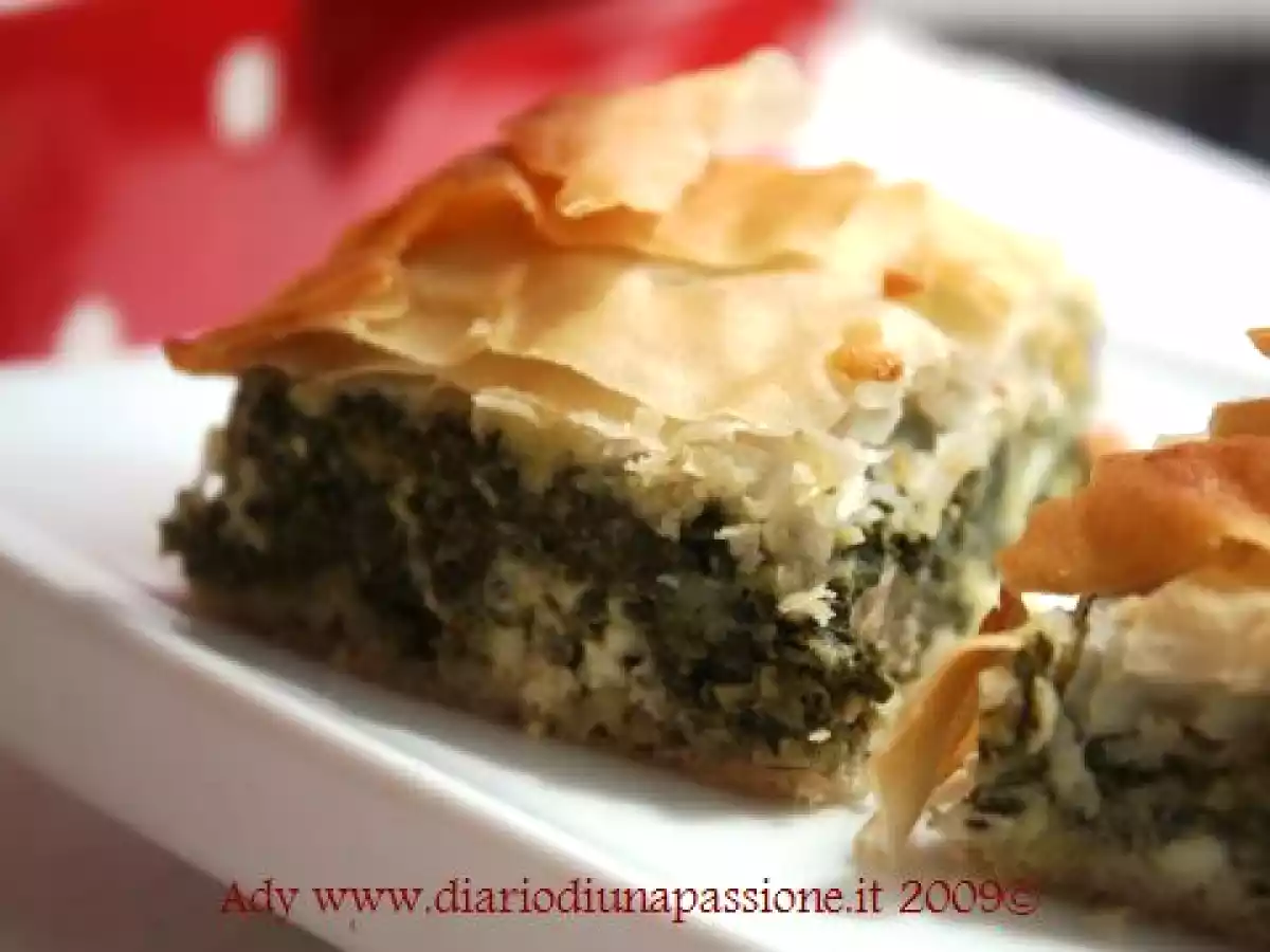 Spanakopita aka torta salata con spinaci e feta - foto 2