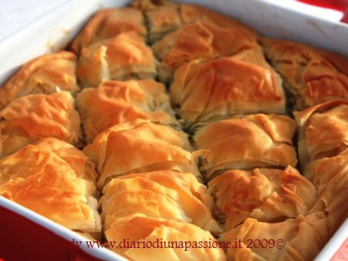 Spanakopita aka torta salata con spinaci e feta, foto 3