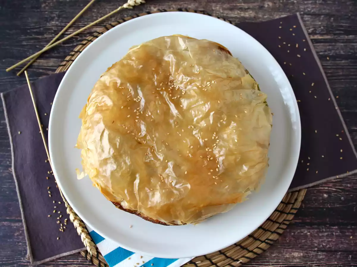 Spanakopita, la facilissima torta salata greca con spinaci e feta - foto 4