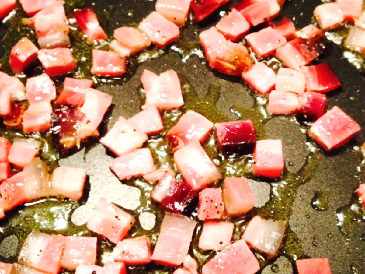 Spätzle agli spinaci con speck e panna - foto 3