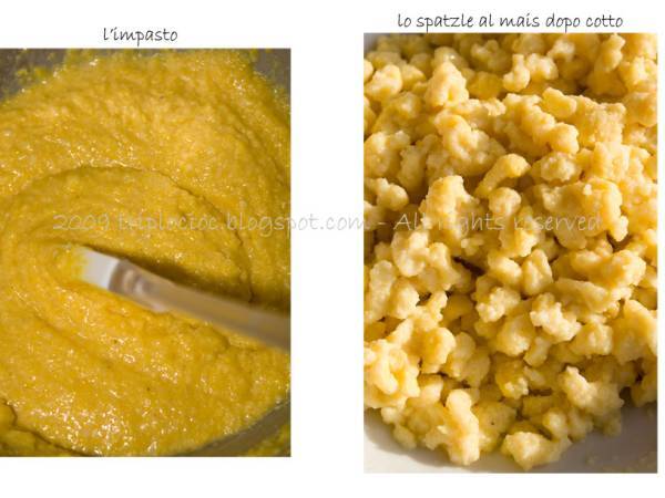 Spatzle di mais