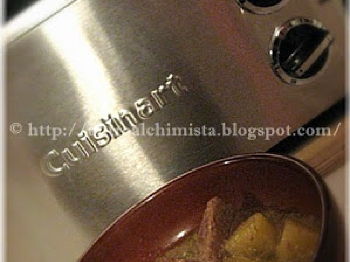 Spezzatino al Latte con Patate e Piselli nella Slow Cooker