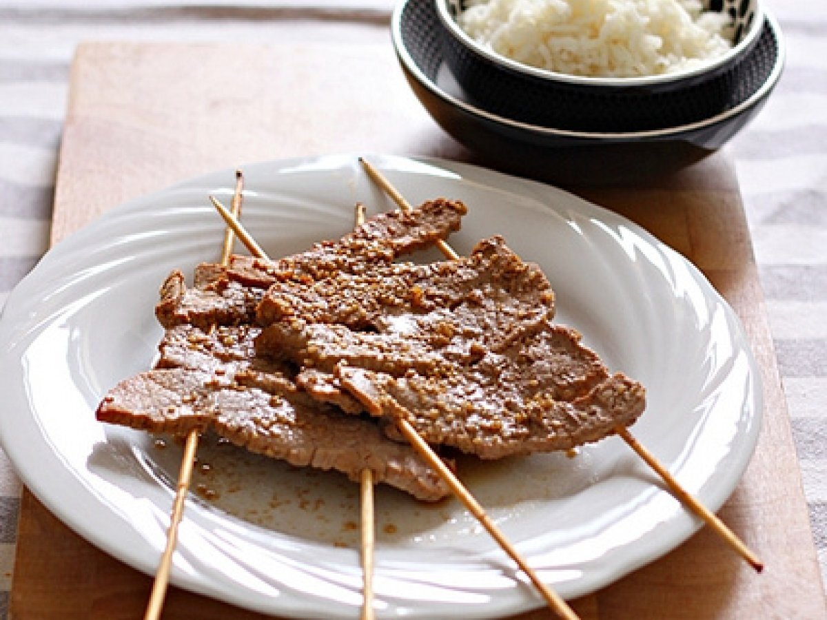 Spiedini di manzo alla coreana