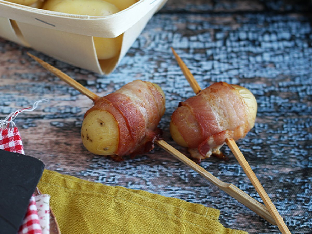 Spiedini di patate e pancetta affumicata - foto 2