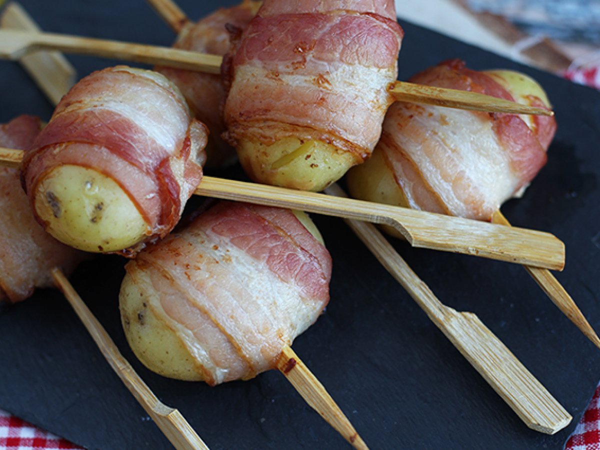 Spiedini di patate e pancetta affumicata - foto 4