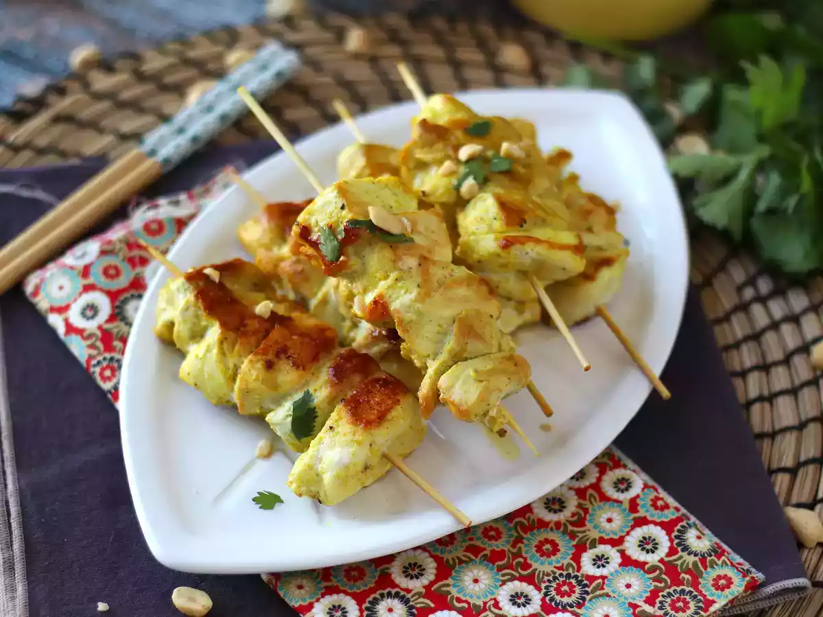 Spiedini di pollo con salsa satay, un viaggio culinario in Asia! - foto 2