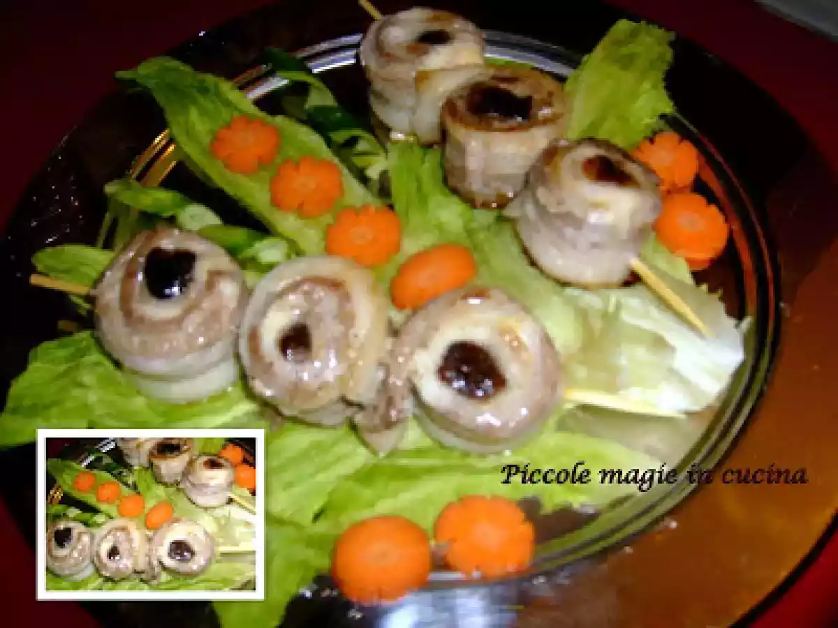 Spiedini prugne e pancetta