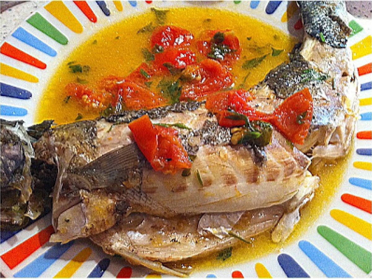 Spigole all'acqua di mare