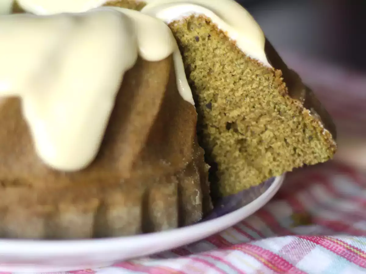 Sponge cake al tè matcha e cioccolato bianco - foto 7