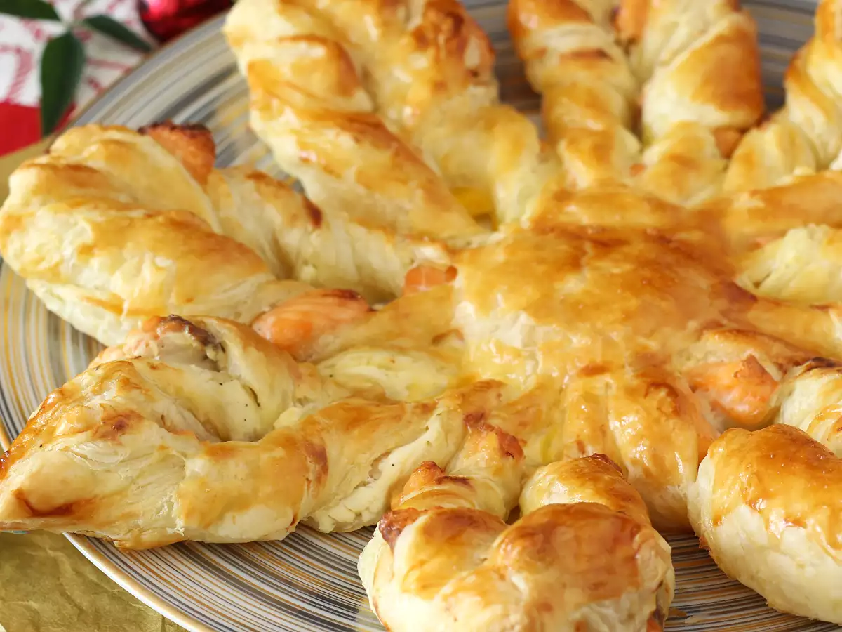 Stella di sfoglia con salmone e philadelphia, l'idea perfetta per un aperitivo speciale! - foto 4
