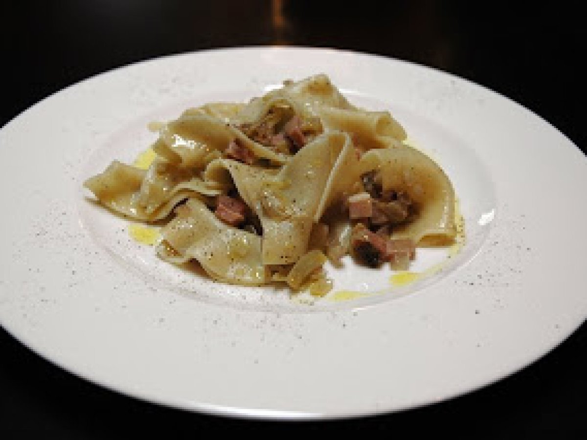 Straccetti al germe di grano con carciofi e speck - foto 2