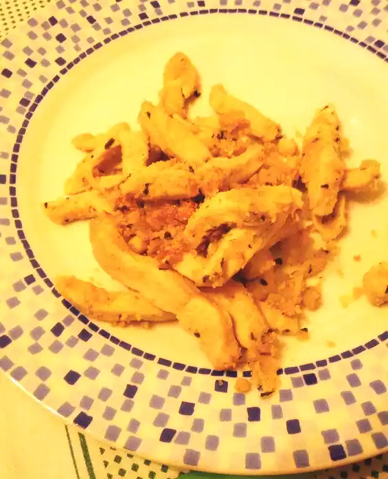 Ricetta straccetti di tacchino con limone e parmigiano