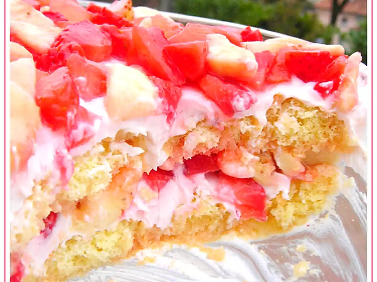 STRAWBERRY-BANANA TIRAMISU' (con yogurt e ricotta - senza uova) - foto 3