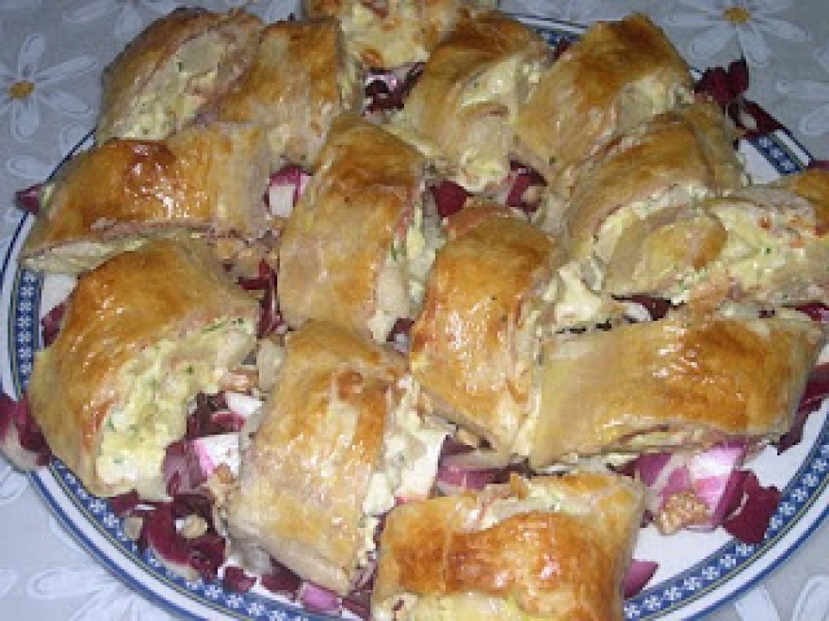 Strudel con ricotta e speck