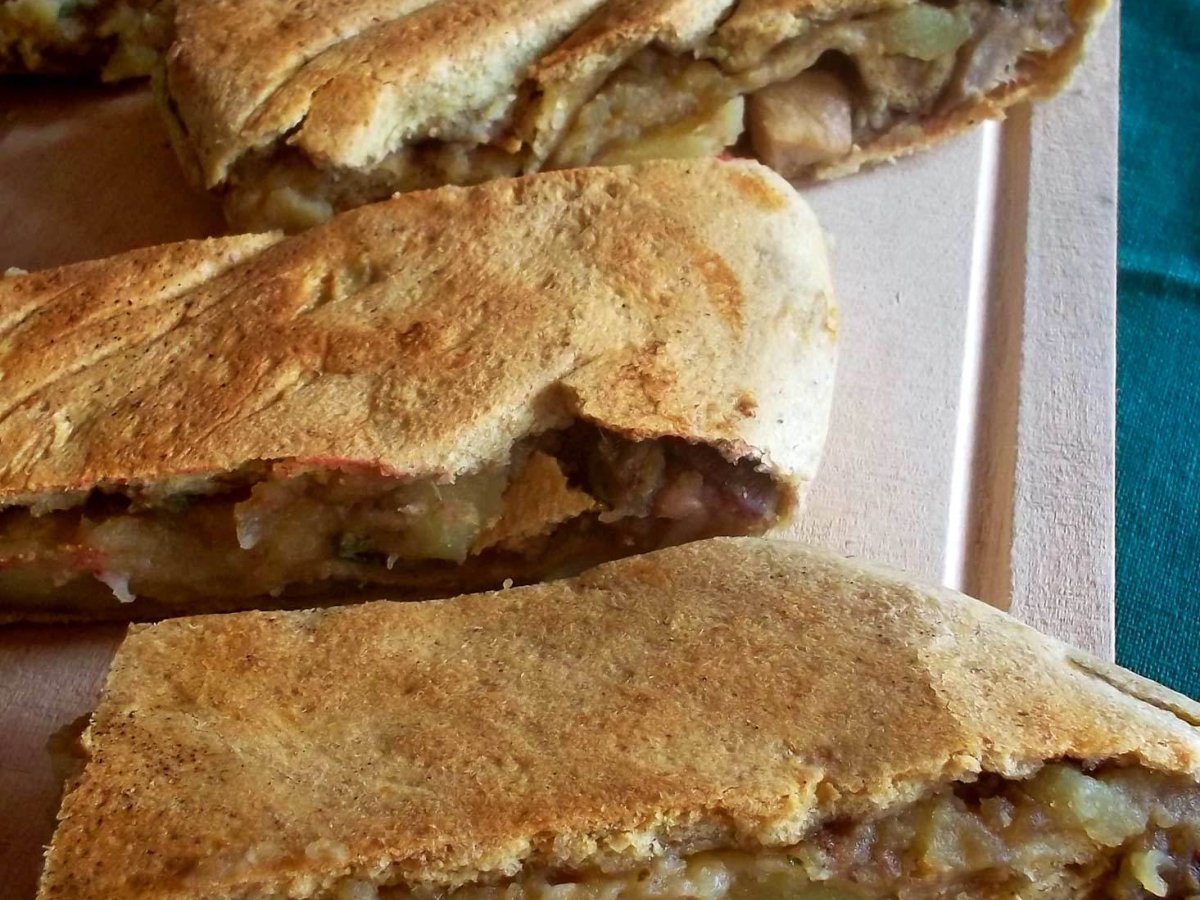 Strudel di funghi e patate