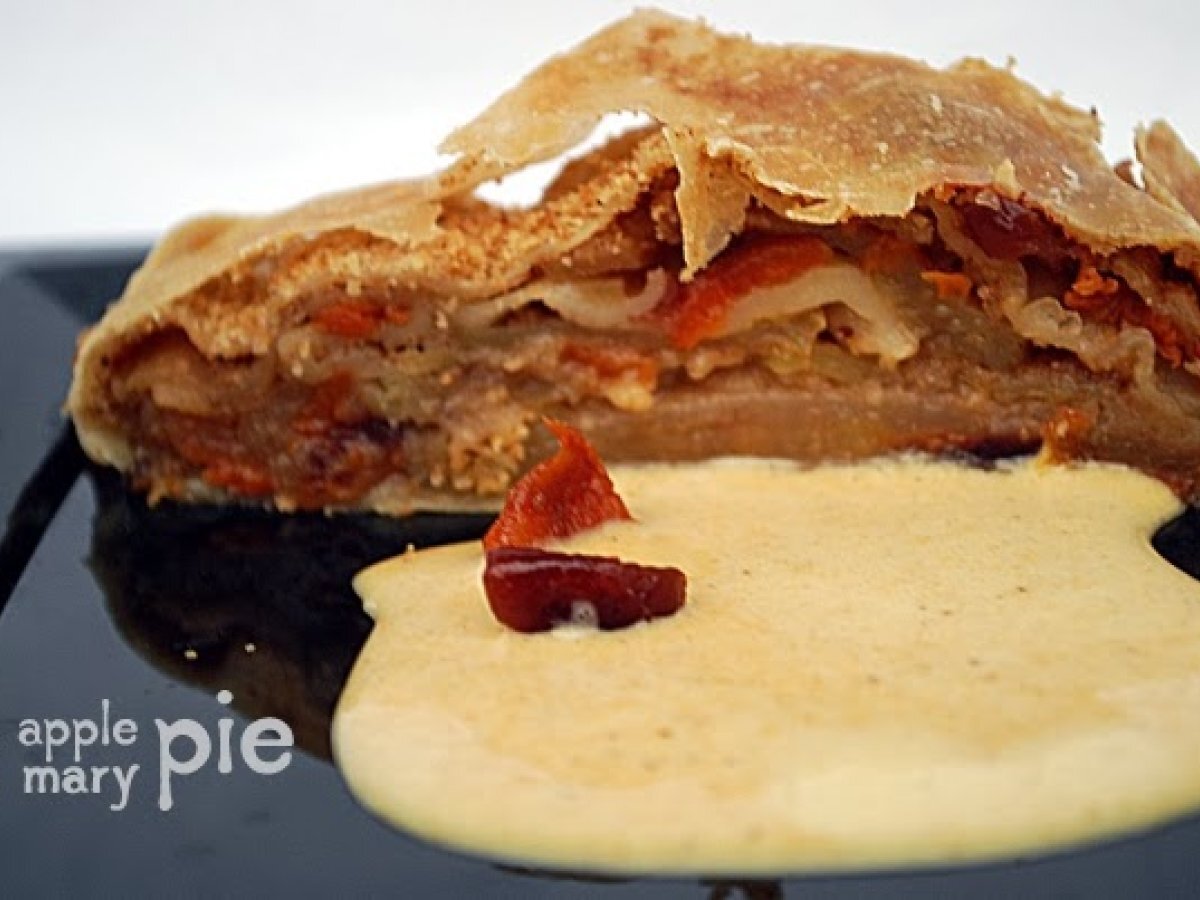 Strudel di mele e zucca con crema inglese speziata alla zucca - foto 2