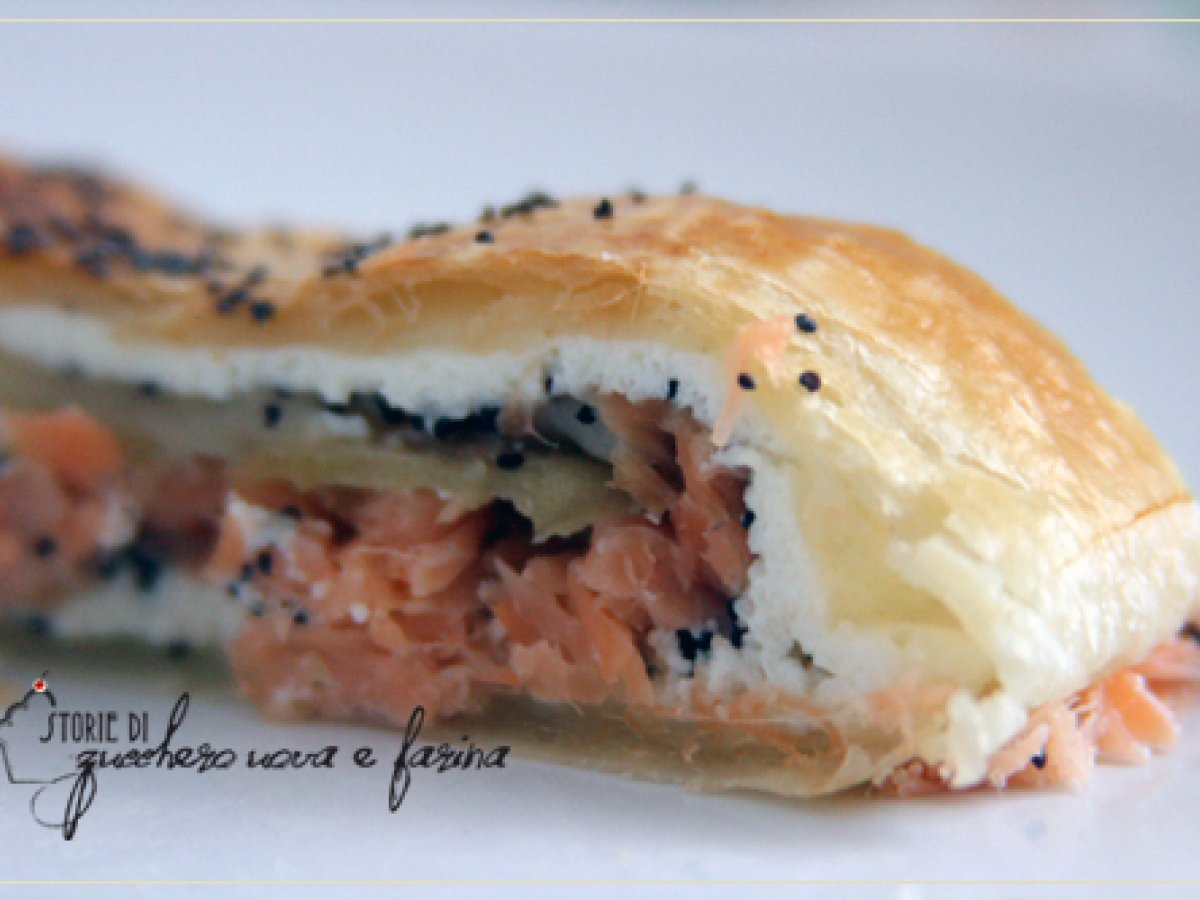 Strudel di salmone e mele