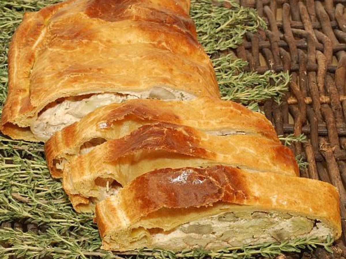 Strudel salato ai carciofi