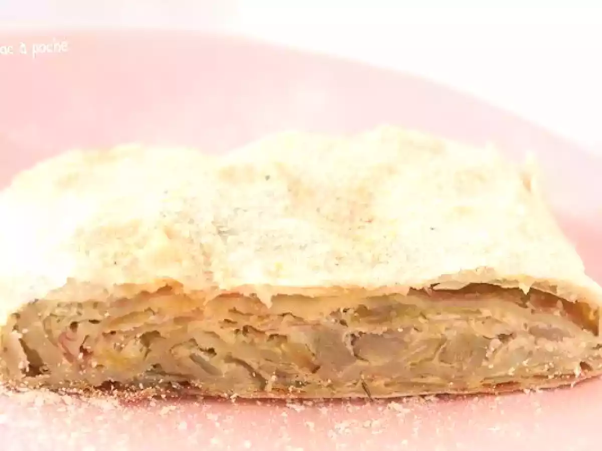 Strudel salato ai carciofi e prosciutto cotto - foto 2