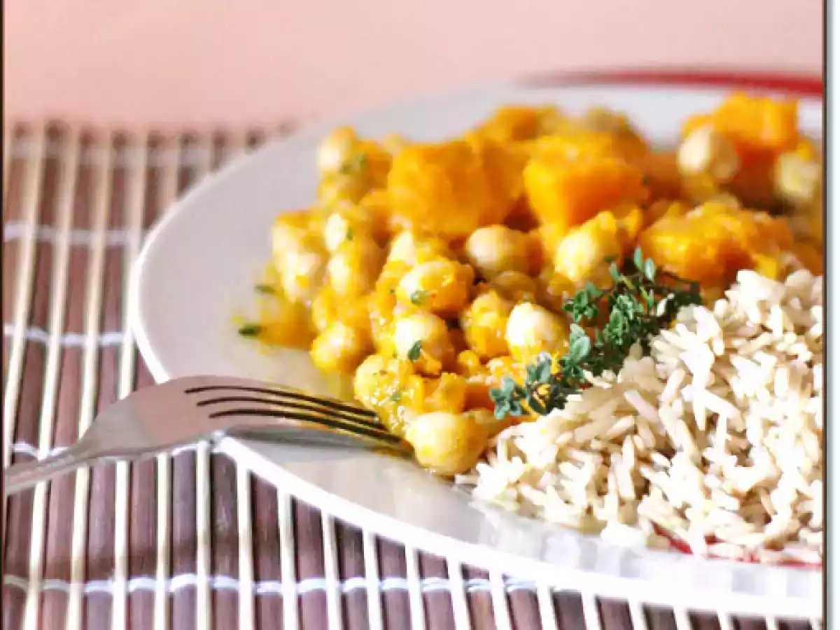 Stufato di zucca e ceci al timo - foto 2