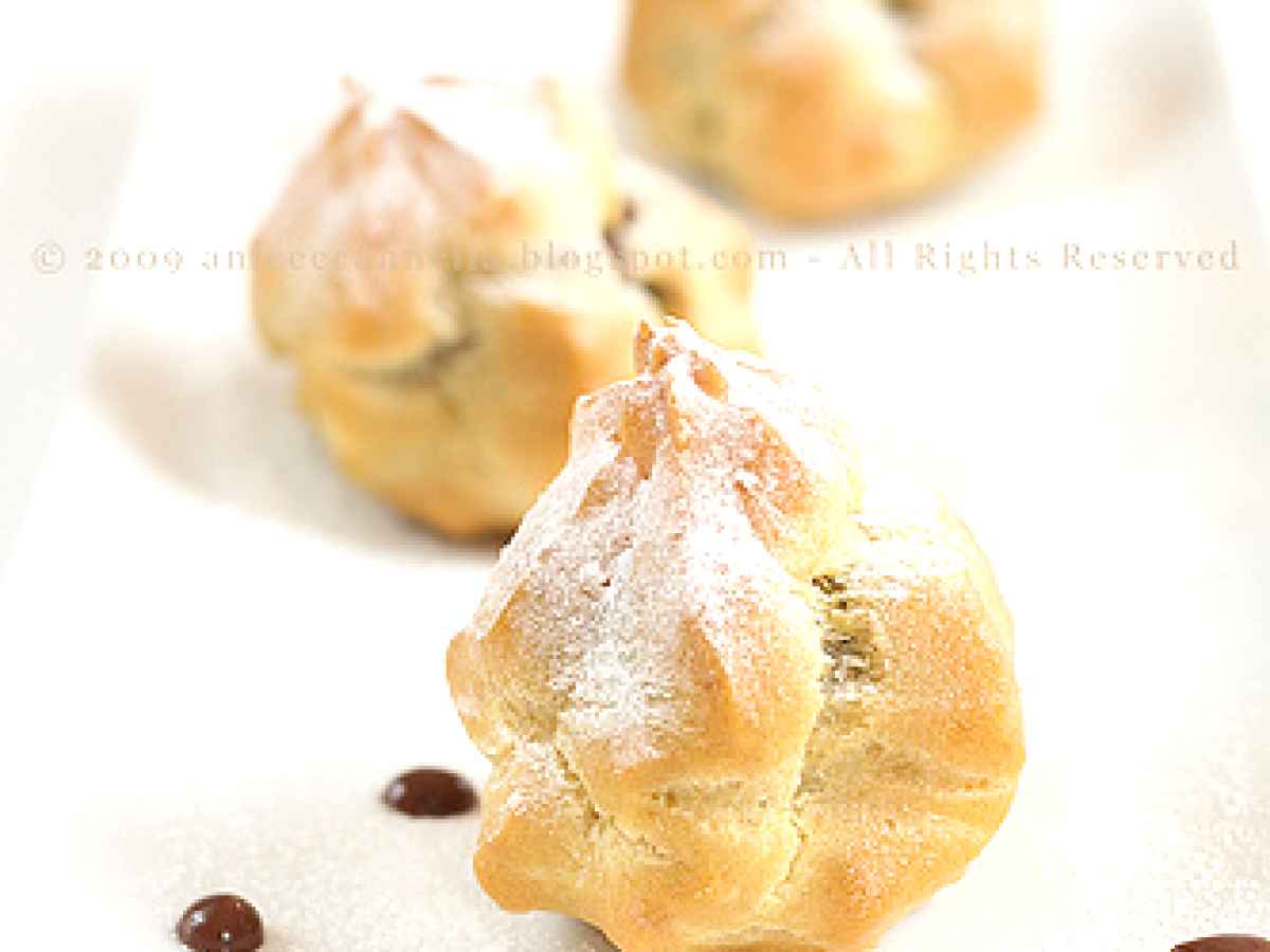 Sulla pasta choux o bignè, esperimento all'olio, foto 1