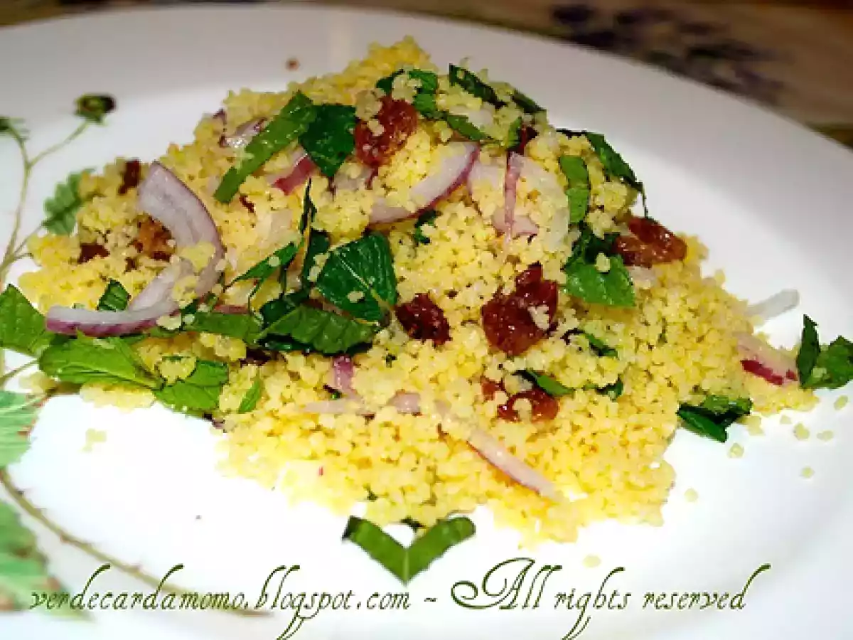 Tabulè di couscous, uvetta e menta - foto 2