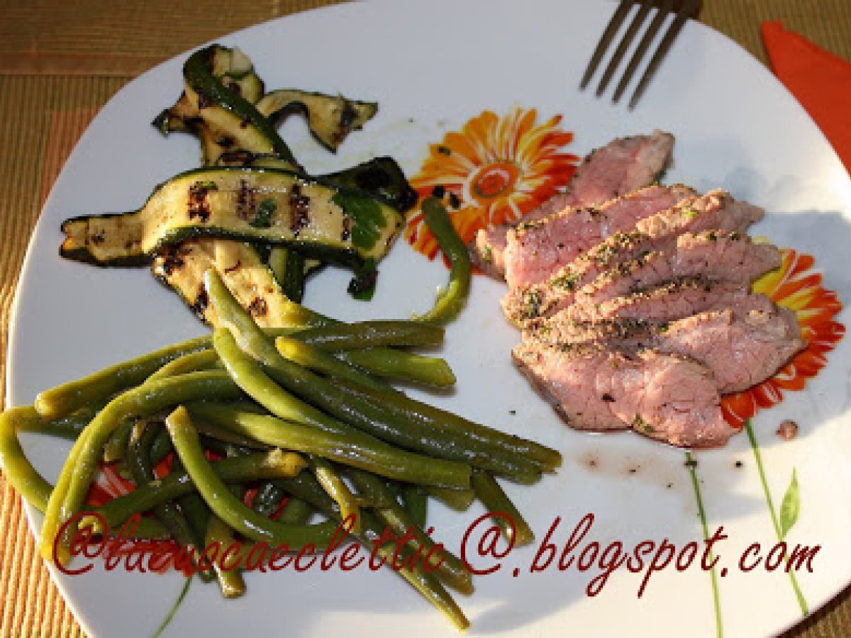 Tagliata con verdure di stagione