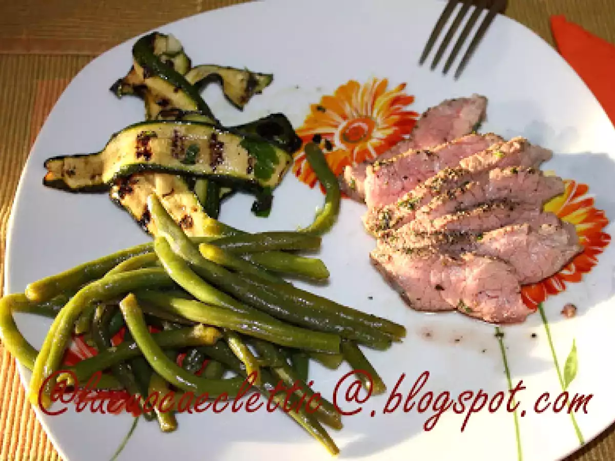 Tagliata con verdure di stagione