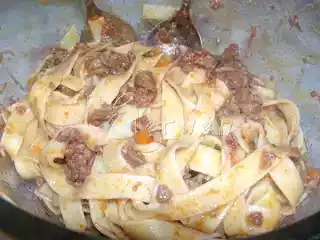 Tagliatelle al ragù di capriolo