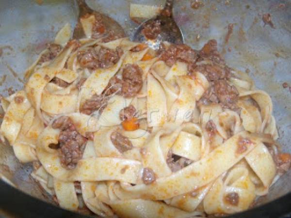 Tagliatelle al ragù di Capriolo