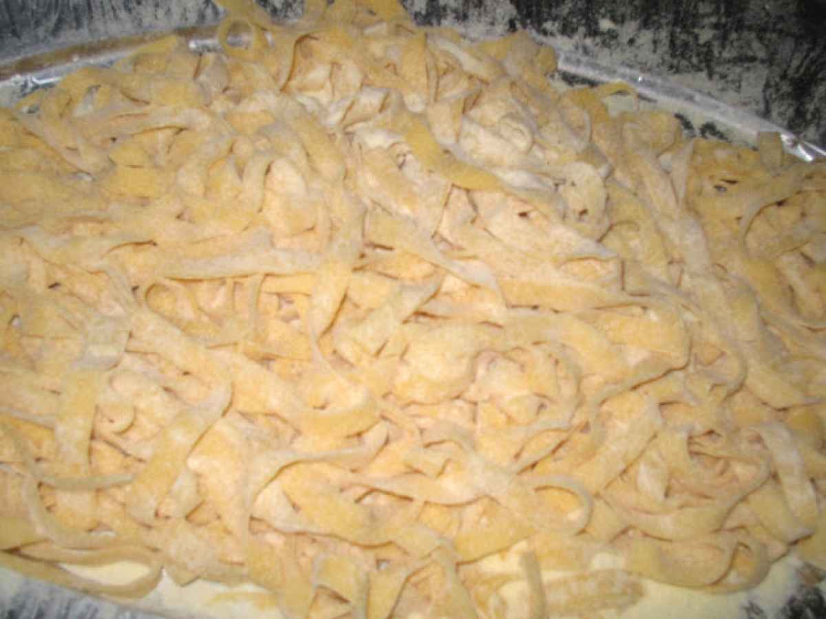 Tagliatelle all'uovo (pasta fatta in casa), foto 3