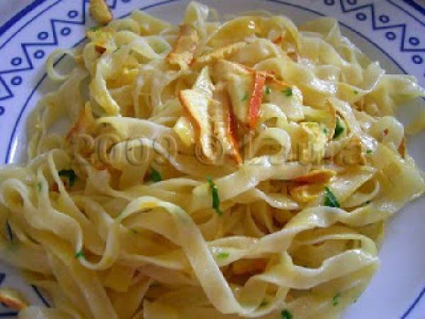 Tagliatelle con gli ovoli