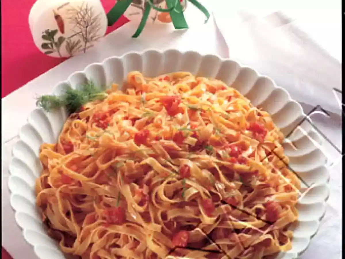 TAGLIATELLE CON TROTA AFFUMICATA ....natale
