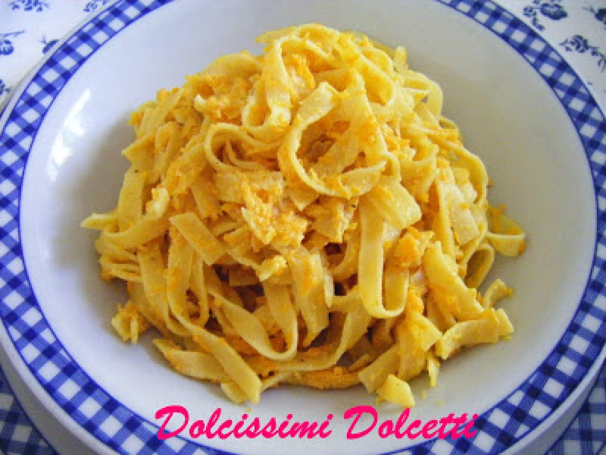 Tagliatelle con zucca e ricotta - foto 2