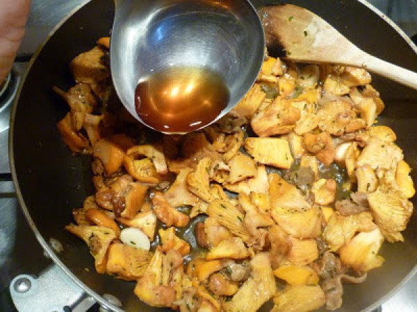 TAGLIATELLE DI FRITTATA AI FUNGHI GALLETTI, foto 2