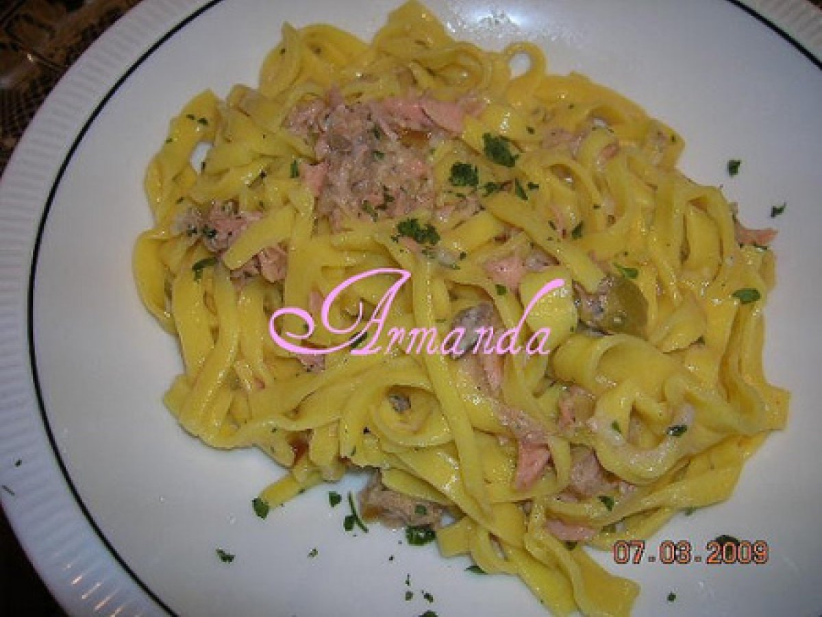 Tagliatelle salmone e tonno