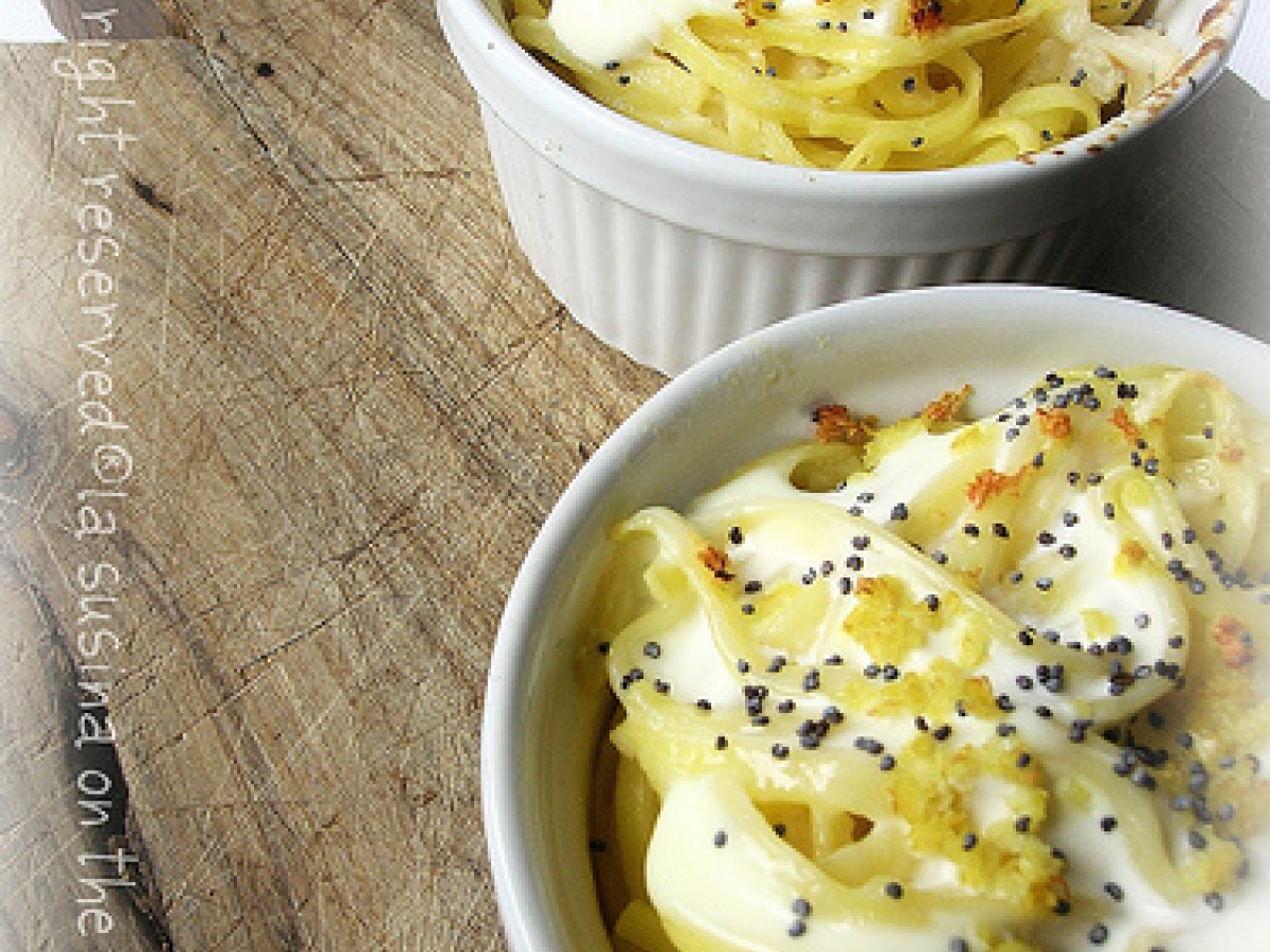 Tagliolini al limone e semi di papavero blu in cocotte - foto 2