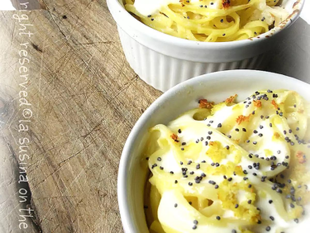 Tagliolini al limone e semi di papavero blu in cocotte - foto 2