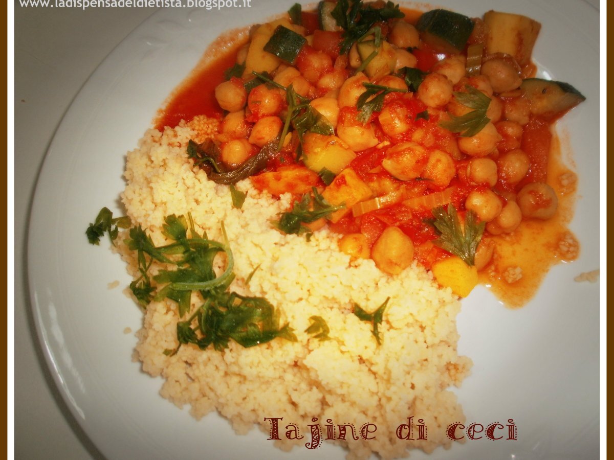 Tajine di ceci e verdure